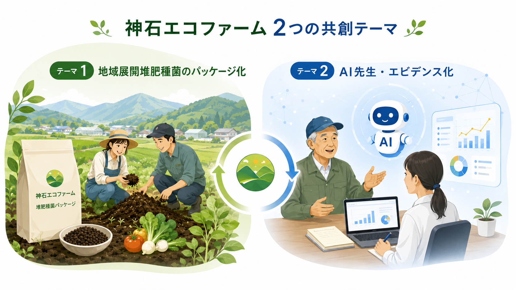 神石エコファーム 2つの共創テーマ
